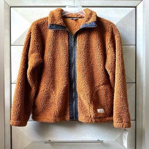 FRYE & CO. SHERPA FULL ZIP TEDDY JACKET WITH POCKETS- SIZE L